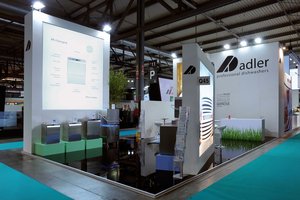 Allestimento stand fieristico per Adler